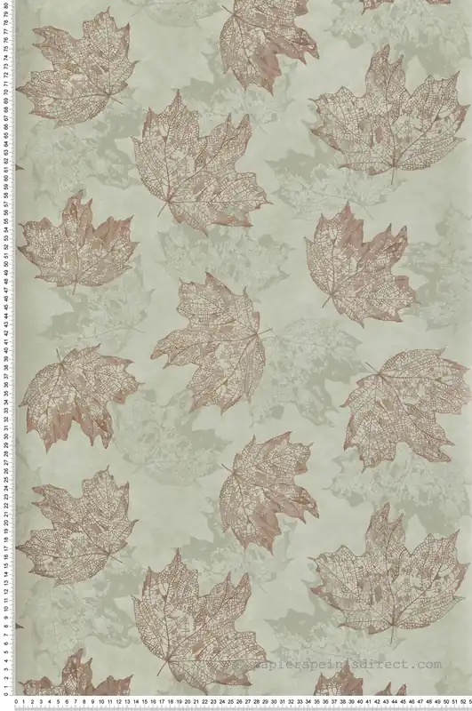 Papier peint Feuilles Sycamore vert - Folium de Osborne & Little Réf. OSB-W7336-05 Soldes