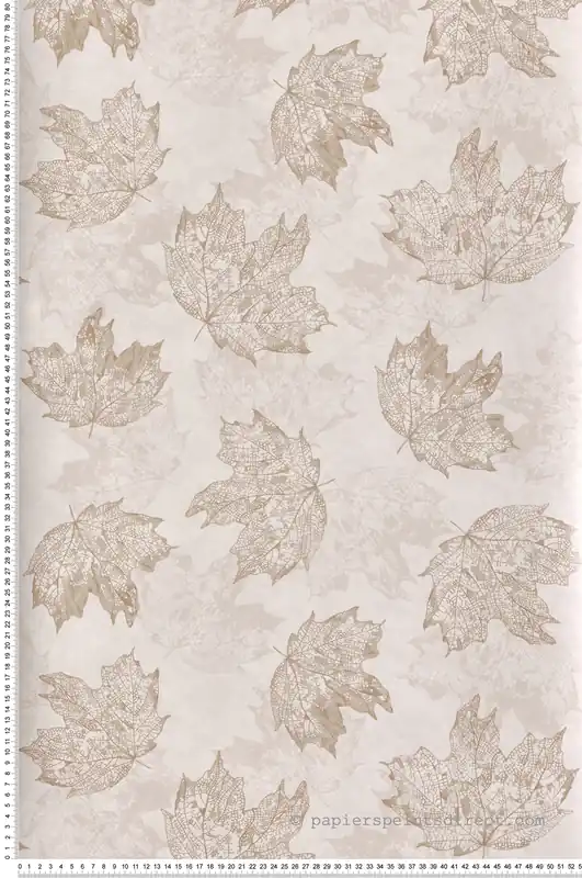 Nouvelle Collection Papier peint Feuilles Sycamore beige - Folium de Osborne & Little Réf. OSB-W7336-04
