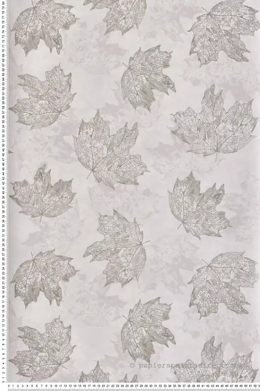 Papier peint Feuilles Sycamore gris - Folium de Osborne & Little Réf. OSB-W7336-03 Pas Cher