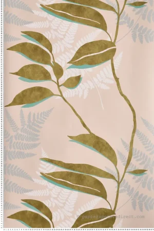 Papier peint Feuille d‘Or rose blush - Folium de Osborne & Little Réf. OSB-W7331-01 Acheter Direct