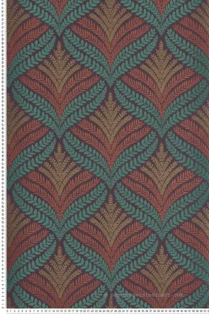 Papier peint Feuillage Charme Sotherton aubergine - Mansfield de Osborne & Little Réf. OSB-W7460-04 Prix Réduit