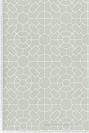 Super Prix Papier peint Géométrique Knot Garden vert d‘eau - Mansfield de Osborne & Little Réf. OSB-W7455-03