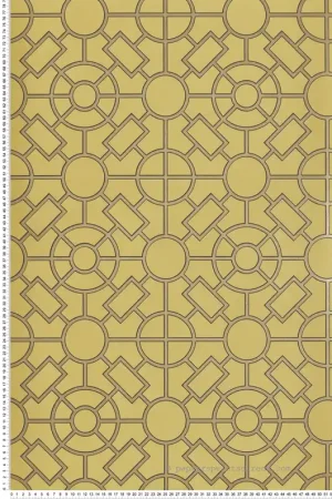 Dernier Modèle Papier peint Géométrique Knot Garden jaune - Mansfield de Osborne & Little Réf. OSB-W7455-01