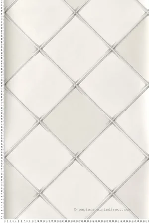 Prix Cassé Papier peint Palm House Treillis blanc cassé - Mansfield de Osborne & Little Réf. OSB-W7451-05