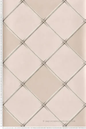 Vente Flash Papier peint Palm House Treillis rose poudré - Mansfield de Osborne & Little Réf. OSB-W7451-04