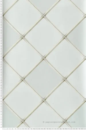 Achat Immédiat Papier peint Palm House Trellis bleu ciel - Mansfield de Osborne & Little Réf. OSB-W7451-02