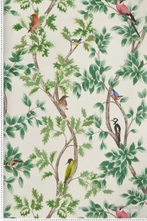 Papier peint Oiseaux Nature Neitherfield écru - Mansfield de Osborne & Little Réf. OSB-W7450-02 Solde