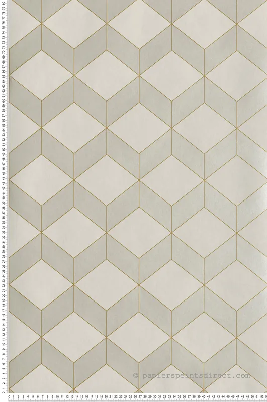 Must-Have Papier peint Cube Metro amande - 1930 de Casadéco Réf. MNCT85687101