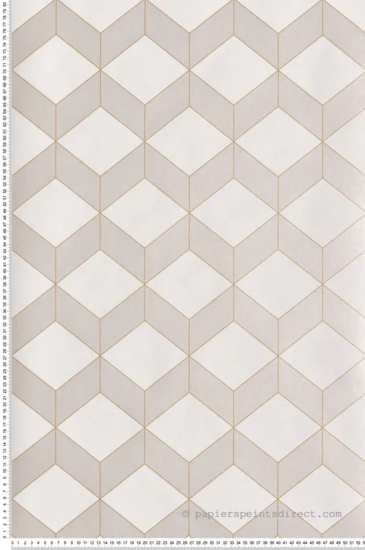 Dernier Modèle Papier peint Cube Metro perle - 1930 de Casadéco Réf. MNCT85681212