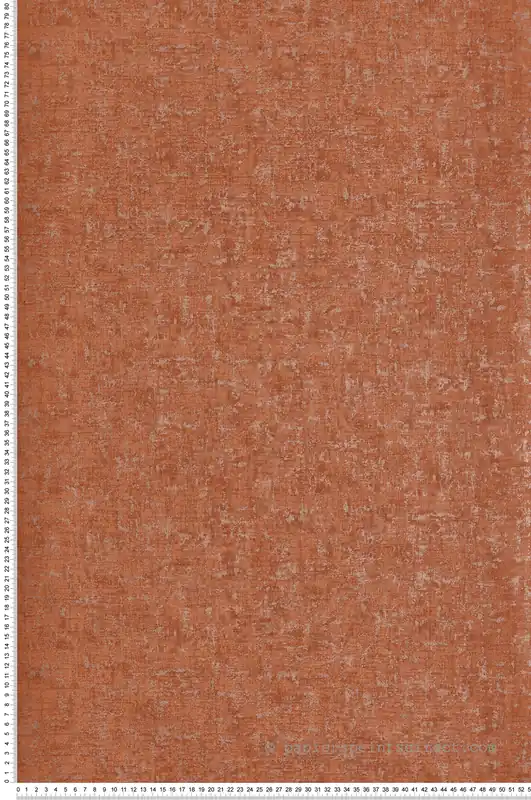 Meilleur Choix Papier peint Faux Uni Métallisé Jazz orange tangerine - 1930 de Casadéco Réf. MNCT85753530