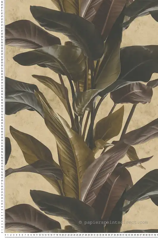 Vente Flash Papier peint Nature Feuillage brun doré - Metropolitan Stories 2 d‘AS Création Réf. SP15499