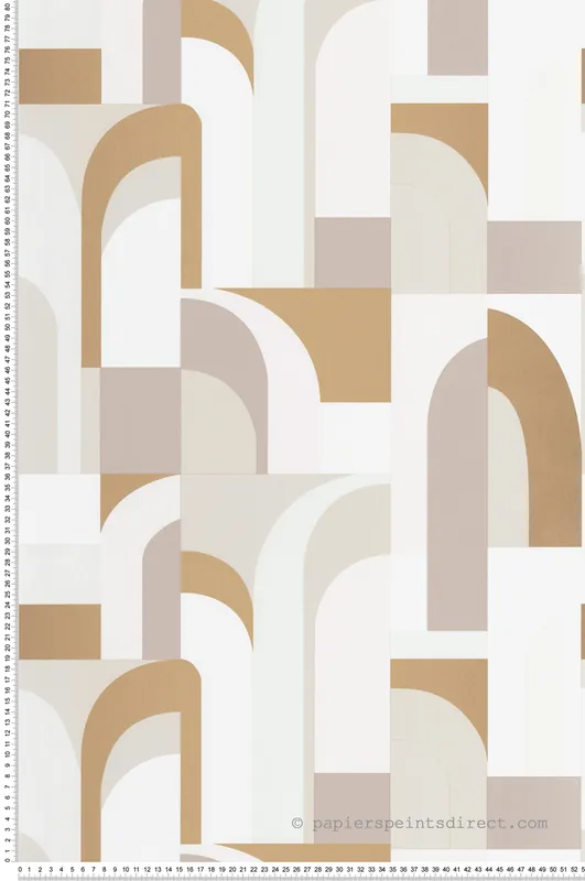 Papier peint Art Déco Doors beige rosé - Labyrinth de Casélio Réf. LBY102081029 Remise