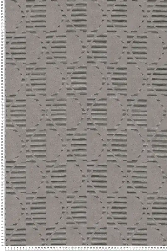 Paiement Sécurisé Papier peint Art Déco Cercle gris souris - Pop Style d‘AS Création Réf. SP15394