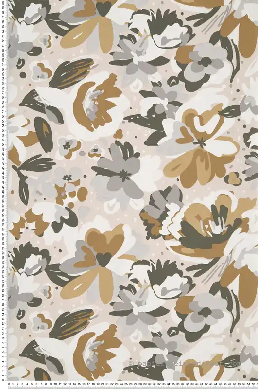 Meilleur Choix Papier peint Fleurs July beige - Flower Power de Casélio Réf. FLP101871090