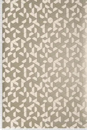 Top Vente Papier peint Géométrique Mosaic gris - Delta de Casamance Réf. CAS-74580102