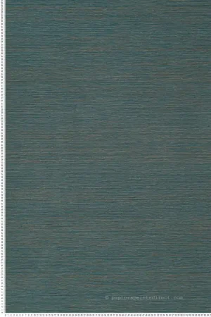 Commander Vite Papier peint Faux Uni Malacca bleu paon - Manille de Casamance Réf. CAS-74642446