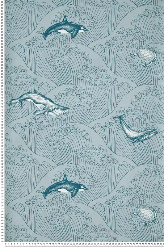 Commande En Gros Papier peint Marin Under The Sea bleu clair - Our Planet de Casélio Réf. OUP102017138