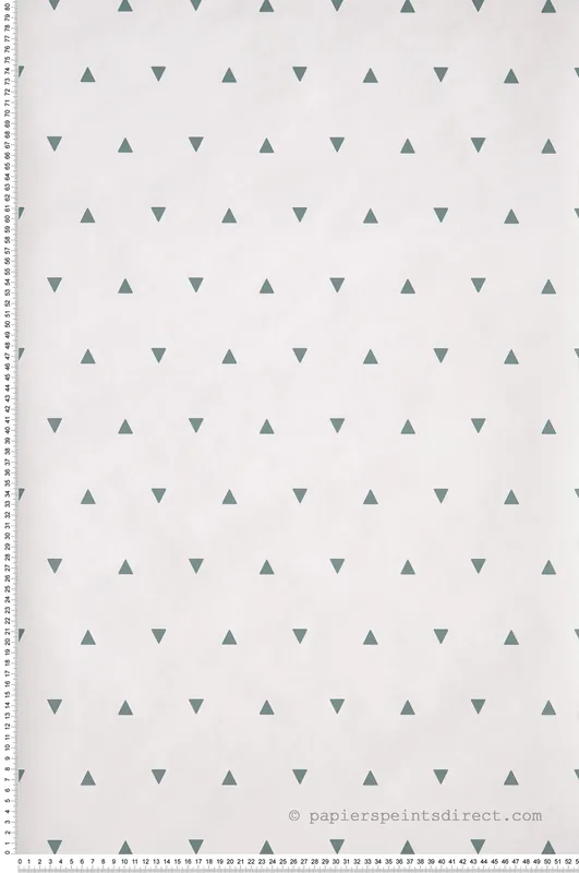 Acheter Direct Papier peint Géométrique Petit Triangle vert de gris - Our Planet de Casélio Réf. OUP101997101
