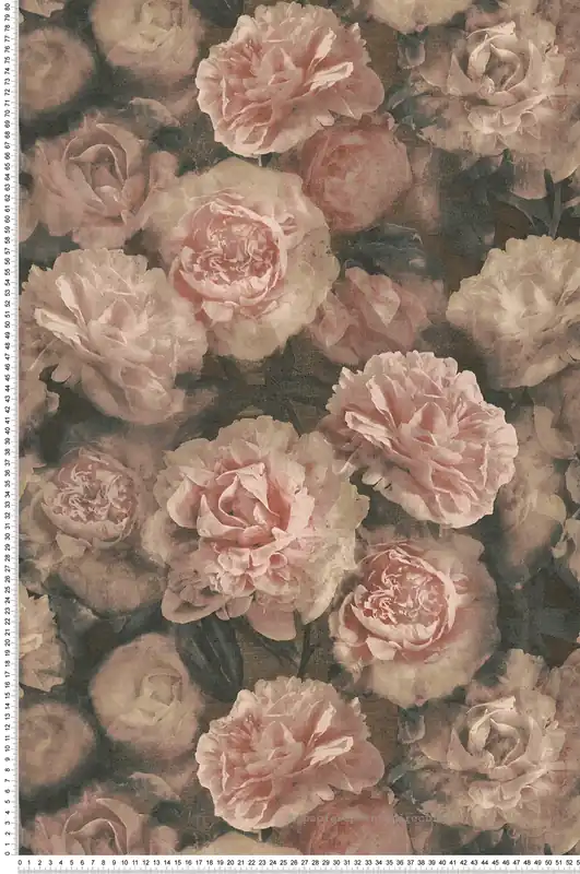 Solde Papier Peint Fleurs de Rose vintage brun - New Studio 2.0 Ed. II de AS Création Réf. SP15337