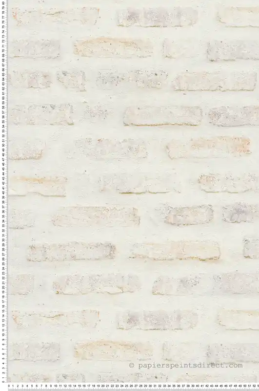 Produit De Marque Papier peint Brique Loft blanc beige - Elements 2 d‘A.S. Création Réf. AS-374221
