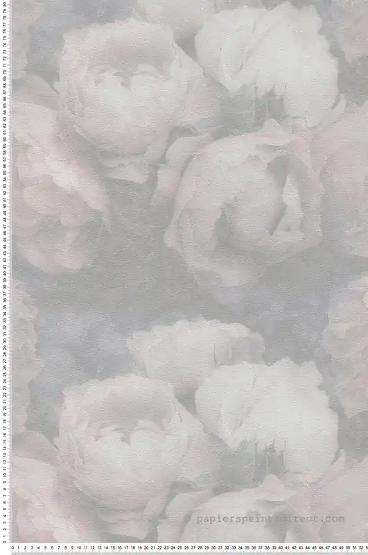 Meilleur Prix Papier peint Rose Romantic Dream gris clair - New Walls d‘AS Création Réf. SP15236