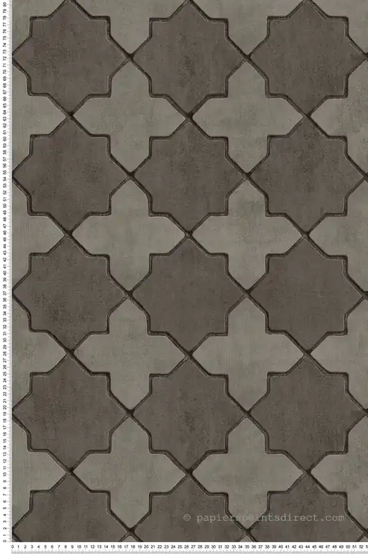 Meilleure Vente Papier peint Azulejos Faience gris foncé - New Walls d‘AS Création Réf. SP15277