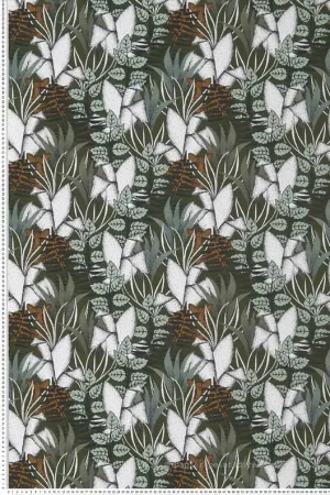 Papier peint Feuillage Tigris kaki - Orphée de Casamance Réf. CAS-74731734 Prix Bas
