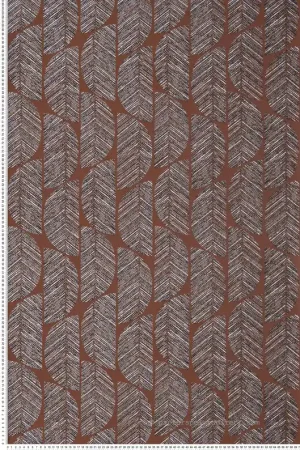 Papier peint Ethnique Abelia Terracotta - Orphée de Casamance Réf. CAS-74721224 Populaire