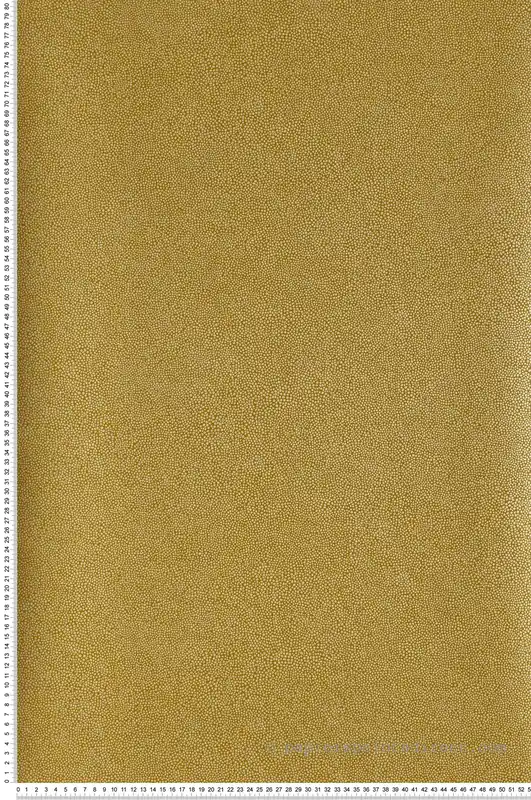Soldes Papier peint Bolinger Pois moutarde - Orphée de Casamance Réf. CAS-73900464