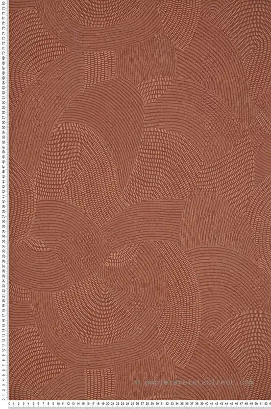 Top Vente Papier peint ethnique Tjala Terracotta - Nangara de Casadéco Réf. NANG84413328