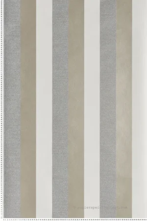 Prix Promo Papier peint rayures Prose Vert de Gris - Misura de Casamance Réf. CAS-74491640