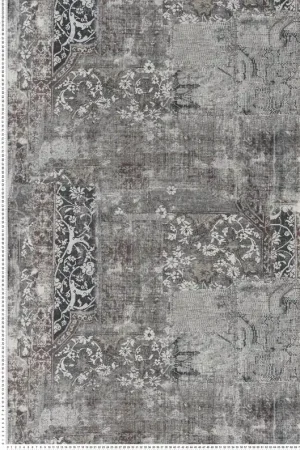 Papier peint vintage Galeecha gris anthracite - Ceylan de Casamance Réf. CAS-74533274 Vente Directe