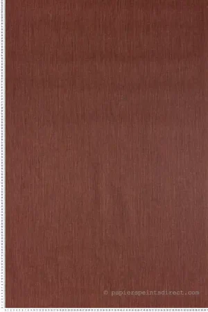 Usine Directe Papier peint toile Goa rouge brique - Ceylan de Casamance Réf. CAS-74512244