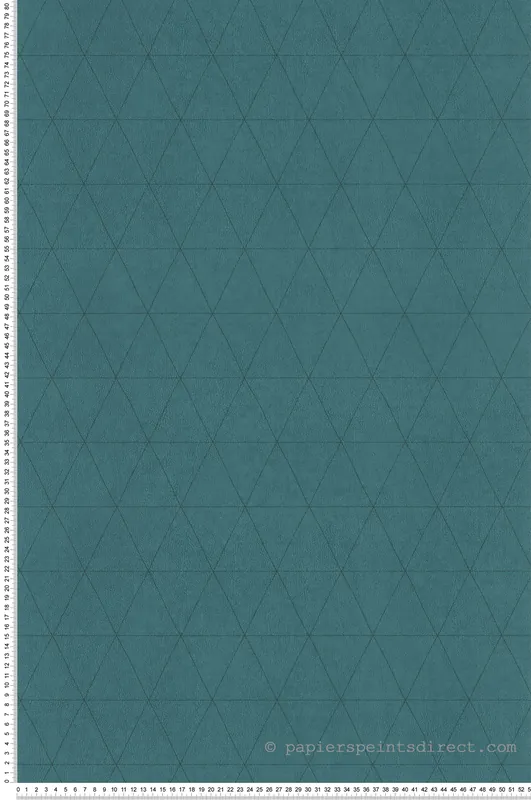 Papier peint graphique Cuir Triangles bleu canard - Park Avenue de Lutèce Réf. LTC-51192914 Remise