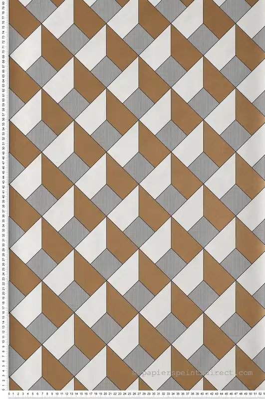 Acheter Direct Papier peint Square blanc/doré/noir - Moonlight de Casélio Réf. MLG100129121