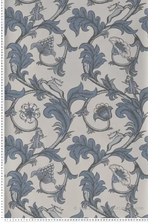 Papier peint classique Stag Trail Sky - National Trust Papers de Little Greene Réf. 0245STSKYZZ Top Vente