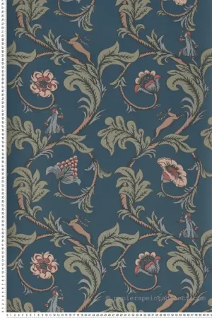 Prix Promo Papier peint classique Stag Trail Juniper - National Trust Papers de Little Greene Réf. 0245STJUNIP