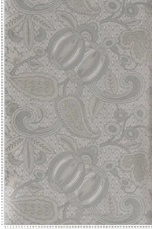 Marque Papier peint cachemire Pomegranate Grey Scale - National Trust Papers de Little Greene Réf. 0245POGREYS