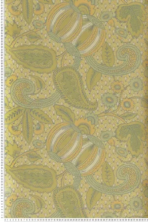 Prix Réduit Papier peint cachemire Pomegranate Citron - National Trust Papers de Little Greene Réf. 0245POCITRO
