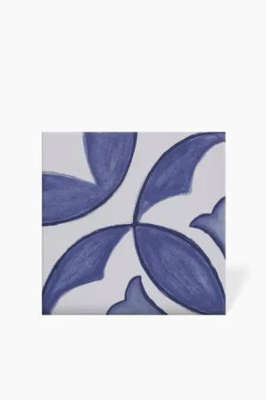 Vente Directe Carrelage Sol et Mur Motif Floral 1 Bleu Ciel - 15x15cm - FV2702248