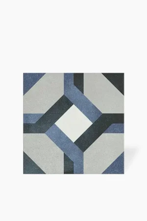 Usine Directe Carrelage Laura - Bleu - Grès Cérame pour sol et mur - 15x15cm - DC2025059
