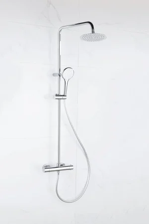 Adema sparkle 2.0 Ensemble de douche à effet pluie avec thermostat douche de tête 20cm douchette à main 3 positions chrome Offre Du Jour