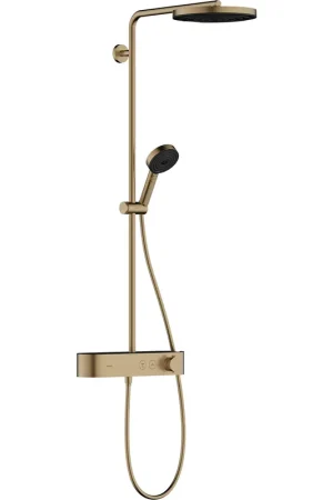 Usine Directe Hansgrohe Pulsify S Ensemble de douche pluie - thermostatique - douche de tête 26cm - douchette ronde 3 jets - bronze brossé