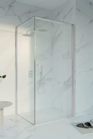 Achat Immédiat Fortifura Galeria Cabine de douche - 90x80cm - profilé - verre de sécurité - anti-calcaire - Chrome