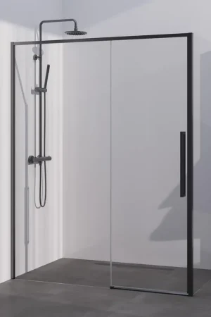 Usine Directe BRAUER Season cabine de douche - 140x100x200cm - porte coulissante - verre transparent - réversible - revêtement de verre - Gunmetal