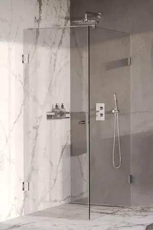 Achetez Aujourd'hui BRAUER Void Carving Cabine de douche - 80x120x200cm - porte battante - revêtement de verre - réversible - verre clair - Chrome