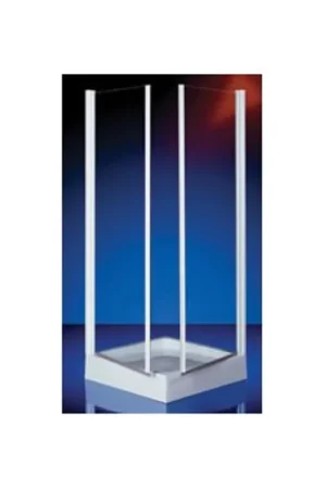 Top Vente Plieger Royal paroi de douche d‘angle à entrée en coin 2 parties verre 6mm 90x90x185cm chrome
