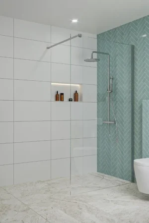 Achat Immédiat Fortifura Galeria Douche à l‘italienne - 100x200cm - verre clair - Chrome