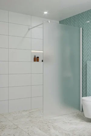 Affaire À Saisir Fortifura Galeria Douche à l‘italienne - 110x200cm - verre satiné - Blanc mat