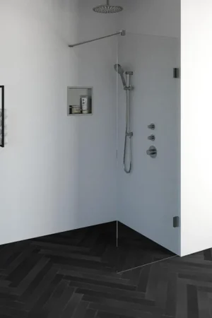 Acheter Direct BRAUER Créer Douche à l‘italienne - 70x200cm - sans profil - anti-calcaire - verre de sécurité 8mm - inox brossé